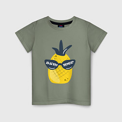 Детская футболка Солнечный ананас