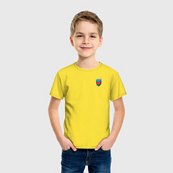 Футболка хлопковая детская Azerbaijan, цвет: желтый — фото 2