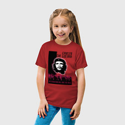 Футболка хлопковая детская Эрнесто Че Гевара и революция, цвет: красный — фото 2