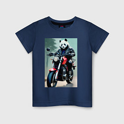 Детская футболка Panda - cool biker