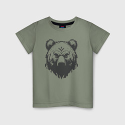 Детская футболка Бурый медведь
