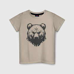 Детская футболка Бурый медведь