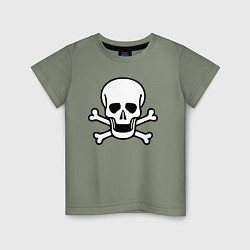Детская футболка Классическая черепушка