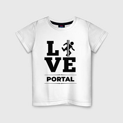 Детская футболка Portal love classic