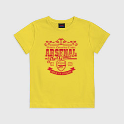 Футболка хлопковая детская Arsenal 1886, цвет: желтый