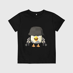 Детская футболка Chicken Gun в каске