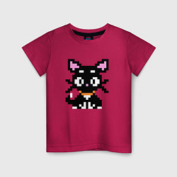 Детская футболка Пиксельная кошка