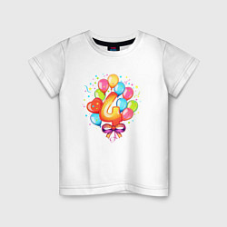 Детская футболка День рождения 4 годика