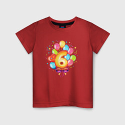 Детская футболка День рождения 6 лет