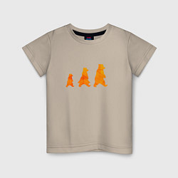 Детская футболка Три медведя семья
