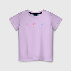 Детская футболка Минималистичный дизайн с названием игры Тетрис