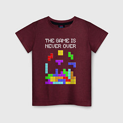 Детская футболка Tetris - the game is never over