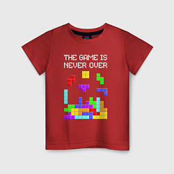 Детская футболка Tetris - the game is never over