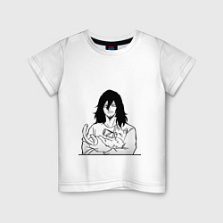 Детская футболка Айзава с котиком