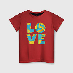 Детская футболка Volleyball love