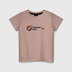Детская футболка Чикен ган - бросок курицы