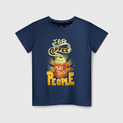 Детская футболка Кофе-котик
