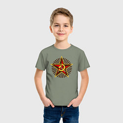 Футболка хлопковая детская Star USSR, цвет: авокадо — фото 2