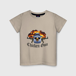 Детская футболка Chicken gun game