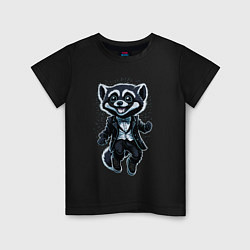 Детская футболка Счастливый енот
