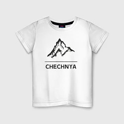 Футболка хлопковая детская Чечня Россия, цвет: белый