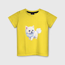 Детская футболка Милый пушистый щеночек