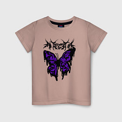 Детская футболка Gothic black butterfly