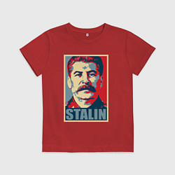 Футболка хлопковая детская Stalin USSR, цвет: красный