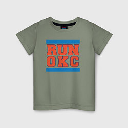 Детская футболка Run Oklahoma City Thunder