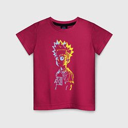 Детская футболка Светящийся Барт Симпсон - фантазия