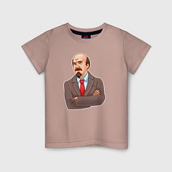 Детская футболка Ленин закатывает глаза
