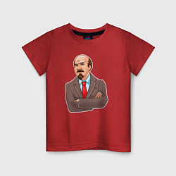 Детская футболка Ленин закатывает глаза