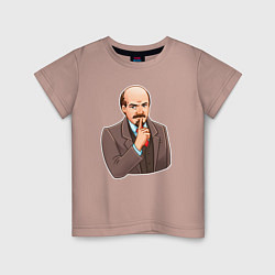 Детская футболка Ленин - тихо