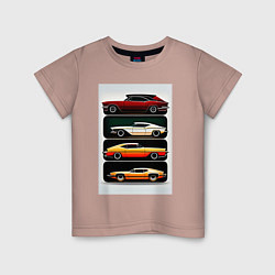 Детская футболка Рэтро автомобили