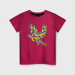 Детская футболка Разноцветная птичка