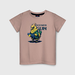 Детская футболка Chicken Gun рэмбо