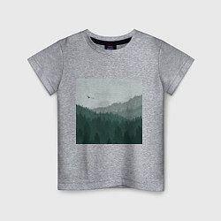 Детская футболка Туманные холмы и лес