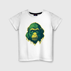 Детская футболка Обезьяна голова гориллы