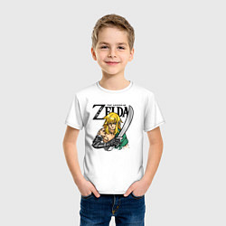 Футболка хлопковая детская The Legend of Zelda - Tears of the Kingdom, цвет: белый — фото 2