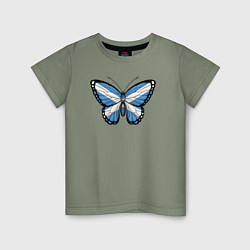 Детская футболка Шотландия бабочка