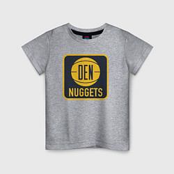 Футболка хлопковая детская Den Nuggets, цвет: меланж