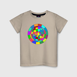 Детская футболка Круг спектр из прямоугольников