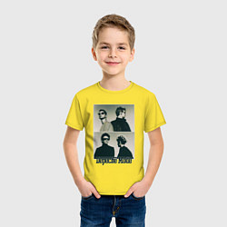 Футболка хлопковая детская Depeche Mode - Music for the Masses, цвет: желтый — фото 2