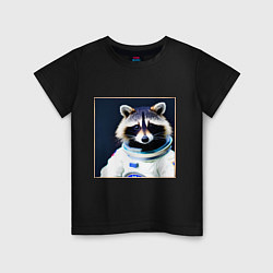 Детская футболка Енот космонавт