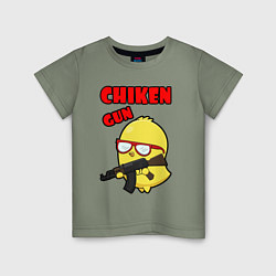 Детская футболка Chicken machine gun