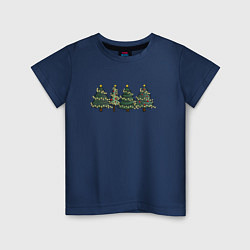 Детская футболка Новогодние деревья