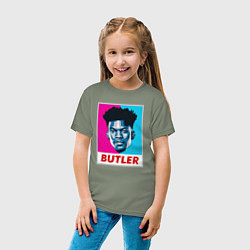 Футболка хлопковая детская Butler, цвет: авокадо — фото 2