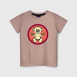 Детская футболка Обезьянка с бананами - милое животное