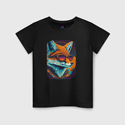 Детская футболка Old Fox with glasses