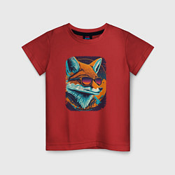 Детская футболка Old Fox with glasses